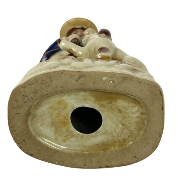 Vintage English Staffordshire Sailor and Dog Ceramic Figurine - Picture 7 of 9